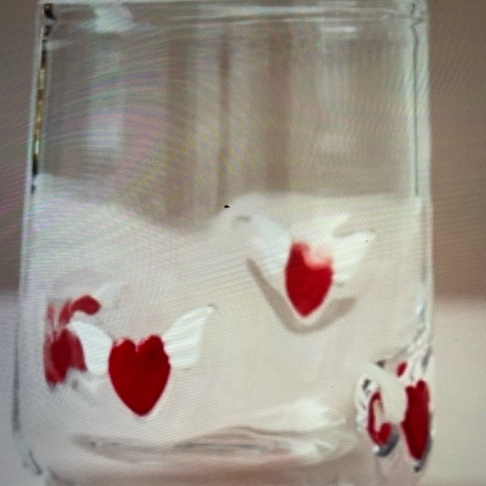 ❤️ ANTHROPOLOGIE WINGED HEART ICON JUICE GLASS NEW